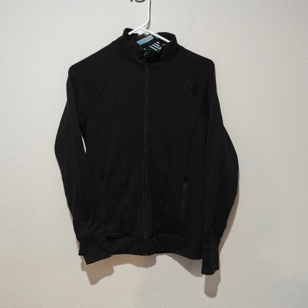 Discontinued Ivivva Lululemon Reversible Scuba Jacket Black  Geometric Size 14